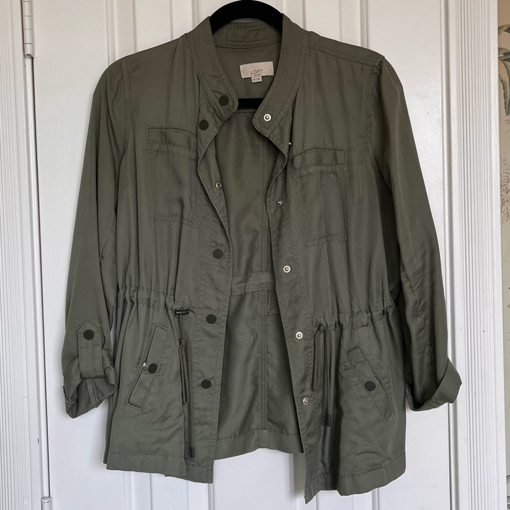 LOFT Green Utility Jacket
